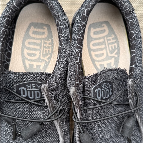 Hey Dude Size 9 Wally Soy Micro Men's Dark Gray Slip-On Loafers - Picture 11 of 12